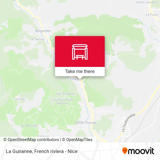 La Guiranne map