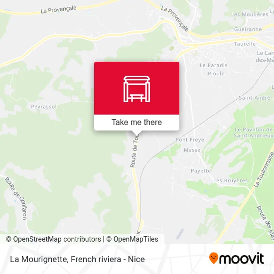 La Mourignette map