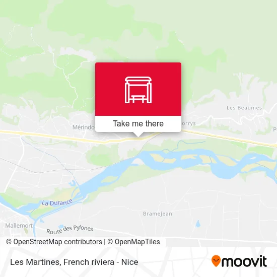 Les Martines map