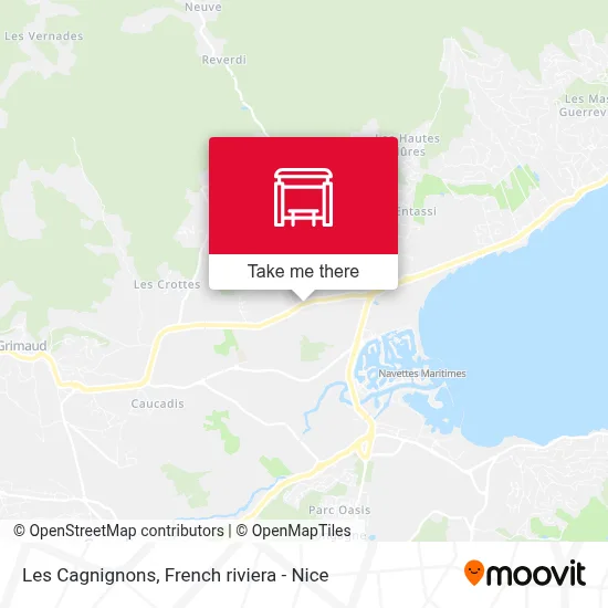 Les Cagnignons map