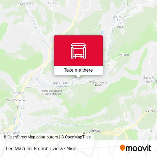 Les Mazues map