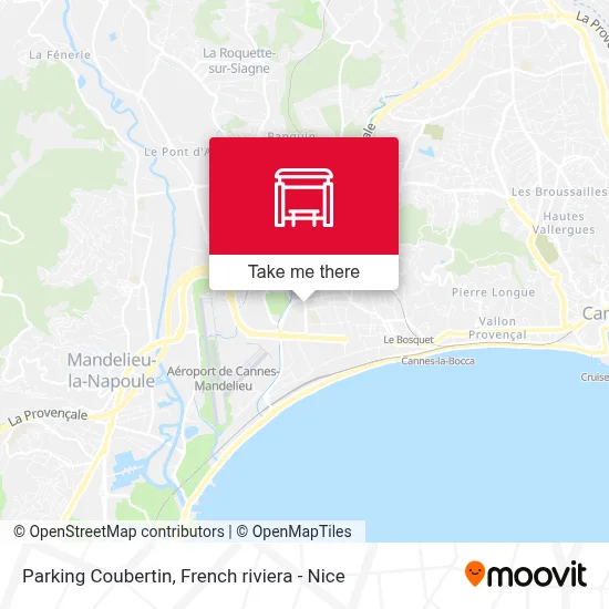 Parking Coubertin map