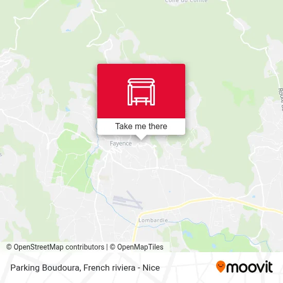 Parking Boudoura map