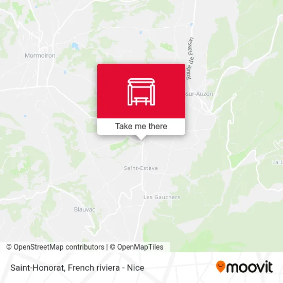 Saint-Honorat map