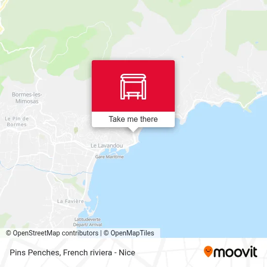 Pins Penches map