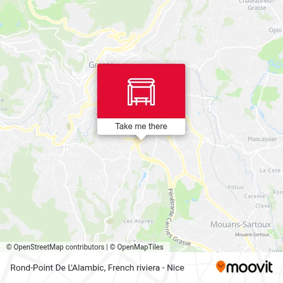 Mapa Rond-Point De L'Alambic