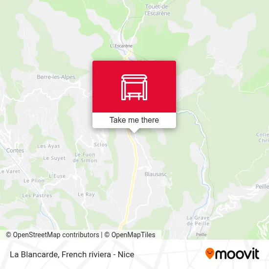 La Blancarde map