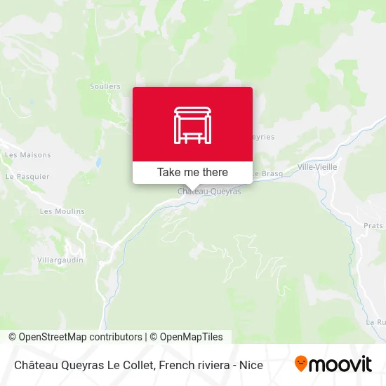 Château Queyras Le Collet map