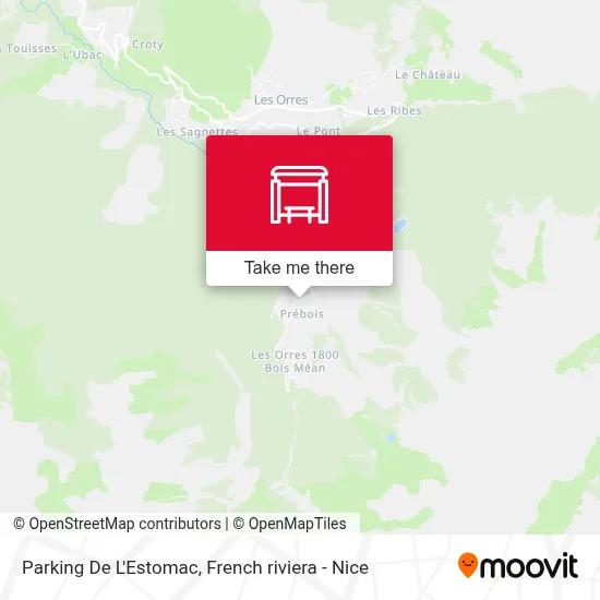 Parking De L'Estomac map