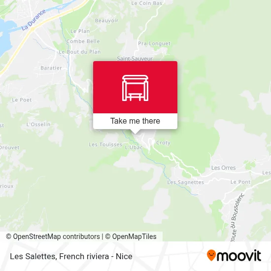 Les Salettes map