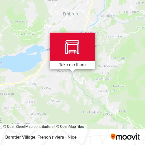 Baratier Village map