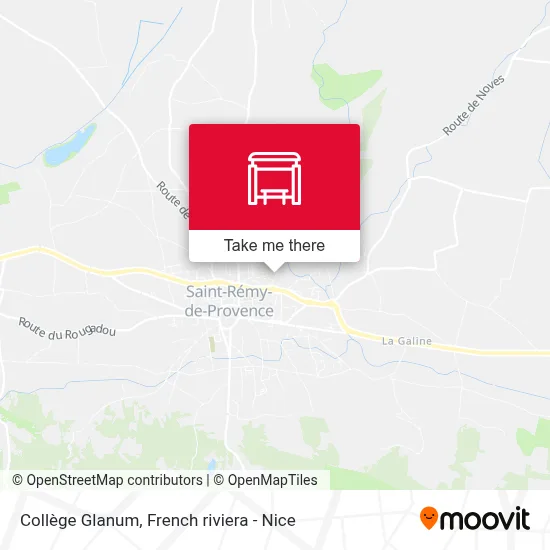 Collège Glanum map