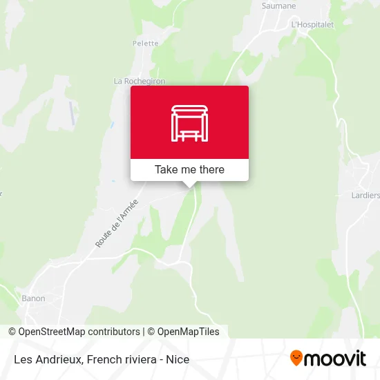 Les Andrieux map