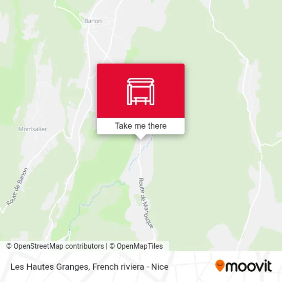 Les Hautes Granges map