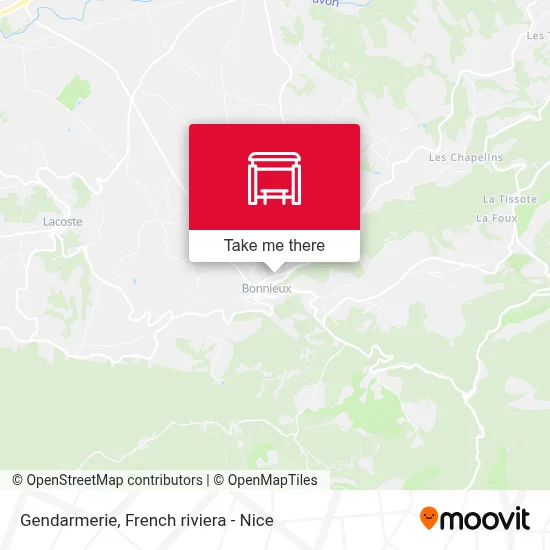 Gendarmerie map
