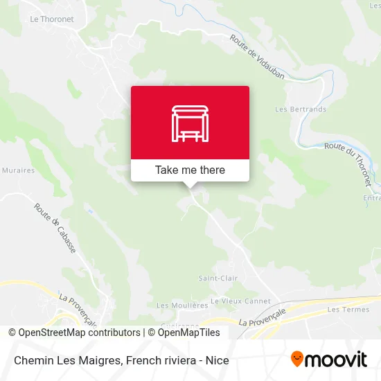 Chemin Les Maigres map