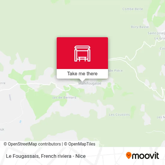 Le Fougassais map