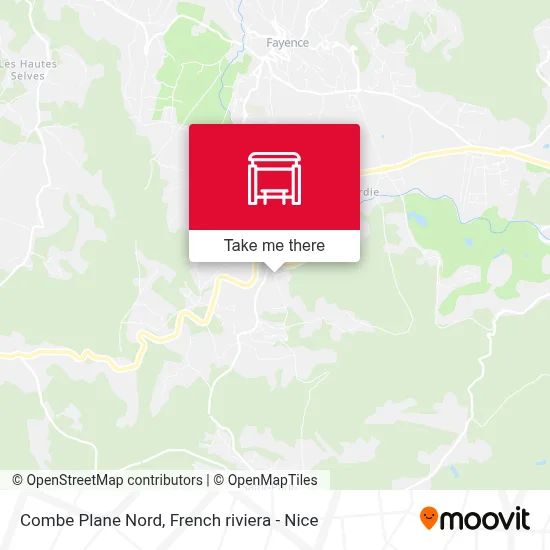 Combe Plane Nord map