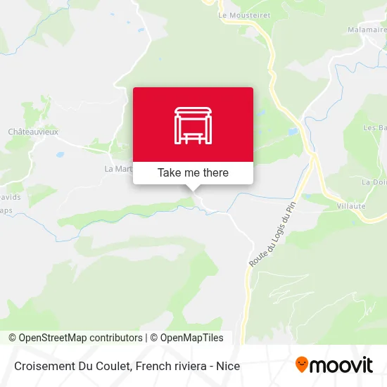Croisement Du Coulet map