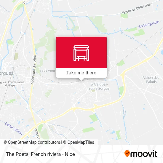 Les Poètes map