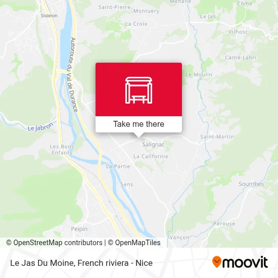 Le Jas Du Moine map