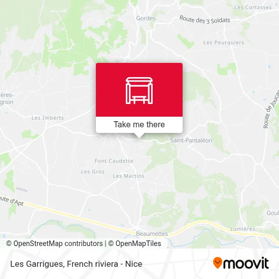 Les Garrigues map