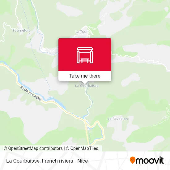 La Courbaisse map