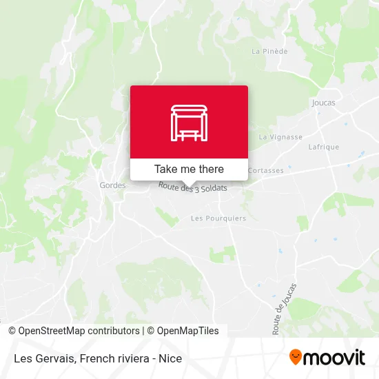Les Gervais map