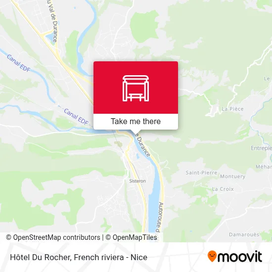 Hôtel Du Rocher map