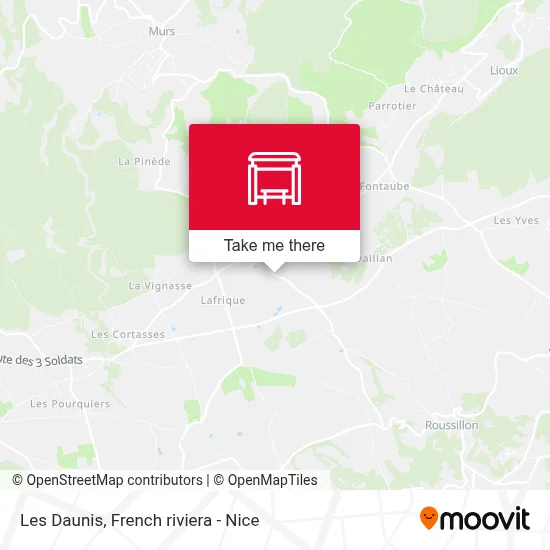 Les Daunis map