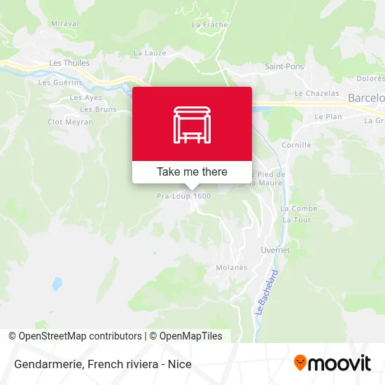Gendarmerie map