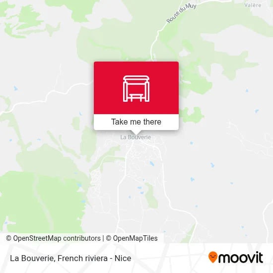 La Bouverie map