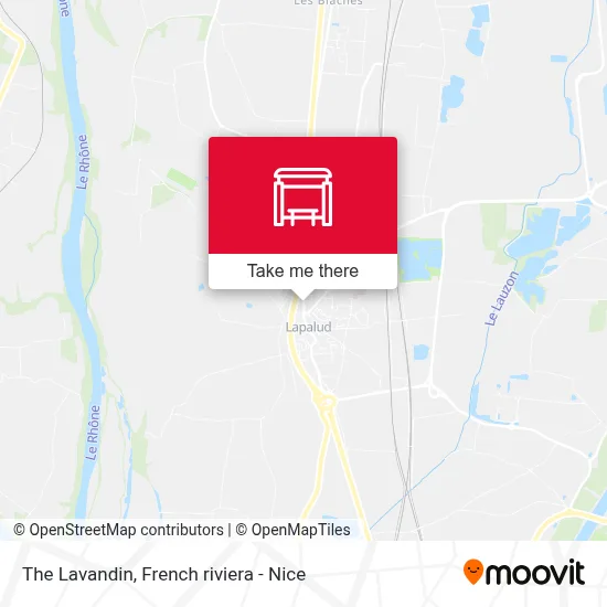 Le Lavandin map