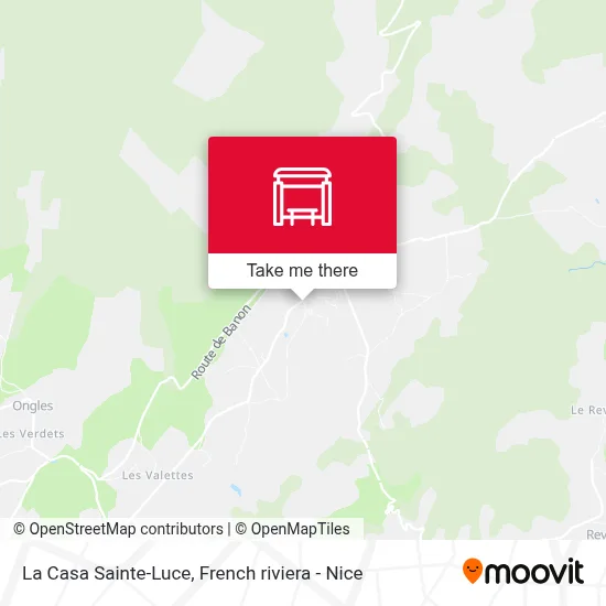 La Casa Sainte-Luce map