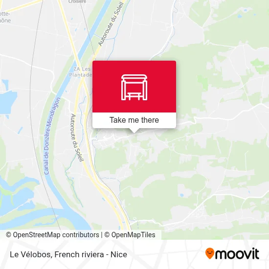 Le Vélobos map