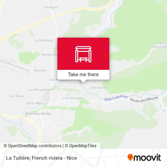 La Tuilière map