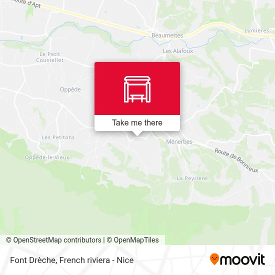 Font Drèche map