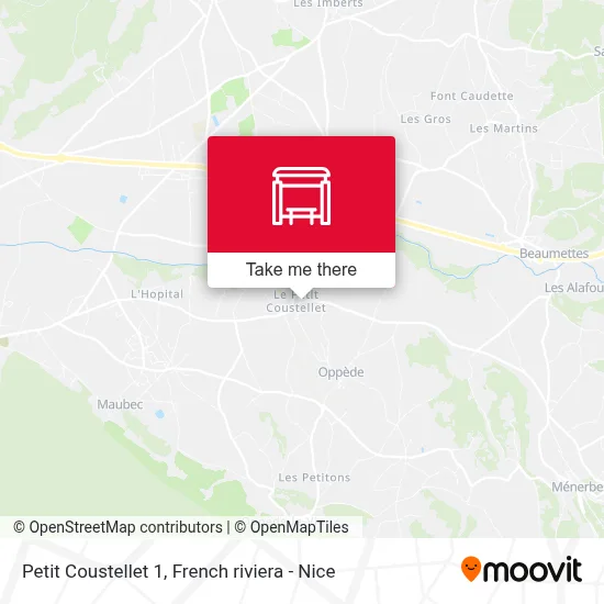 Petit Coustellet 1 map