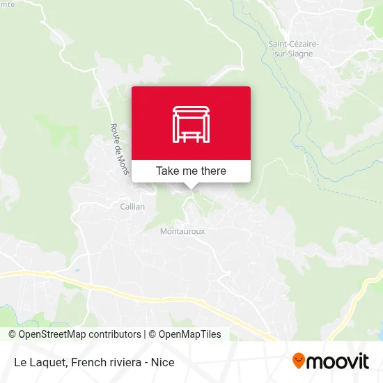 Le Laquet map