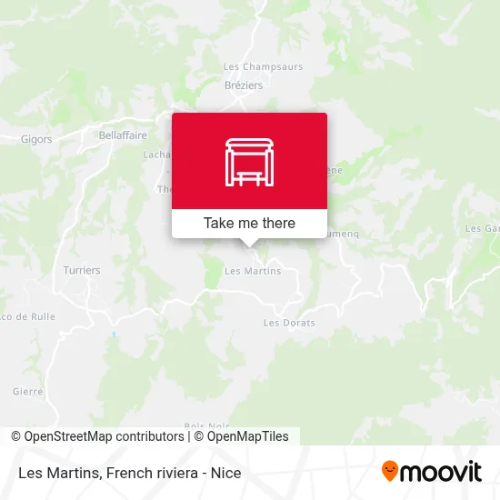 Les Martins map