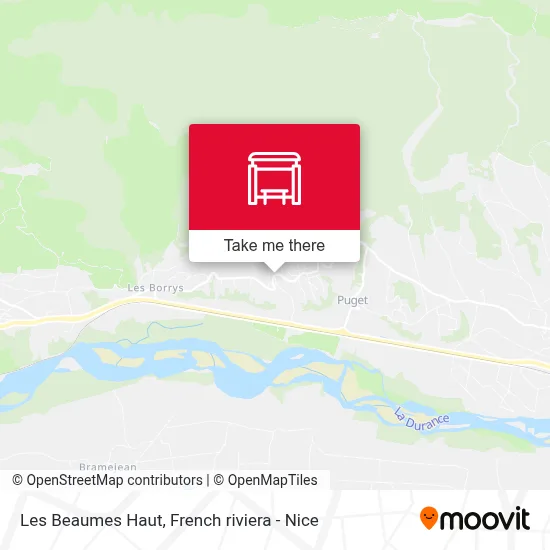 Les Beaumes Haut map