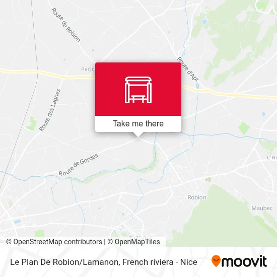 Le Plan De Robion/Lamanon map