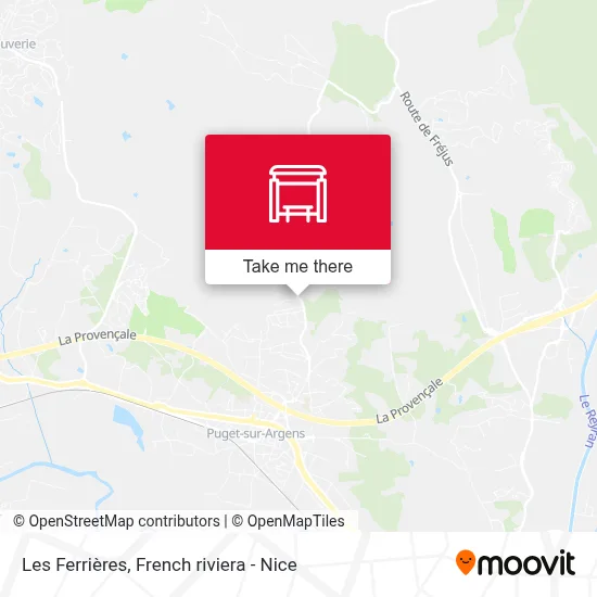 Les Ferrières map