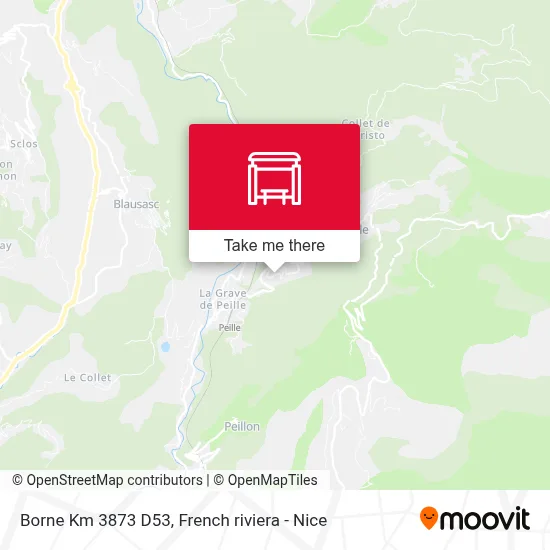 Borne Km 3873 D53 map