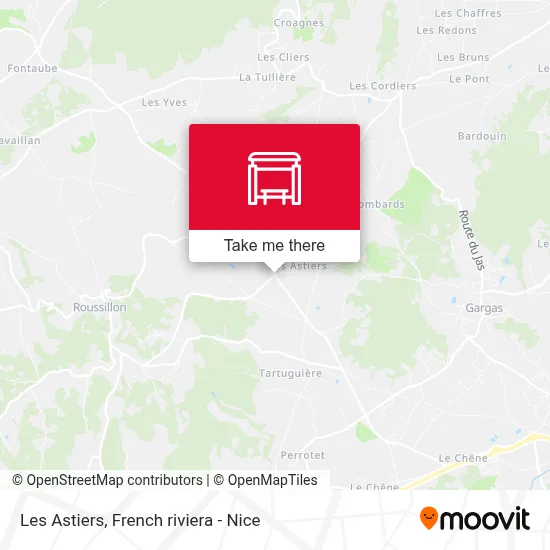 Les Astiers map