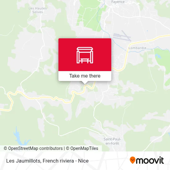 Les Jaumillots map