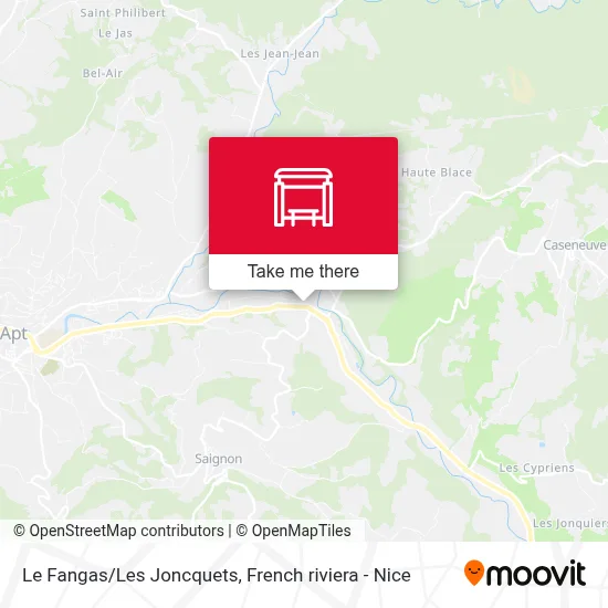 Le Fangas/Les Joncquets map