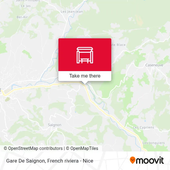 Gare De Saignon map