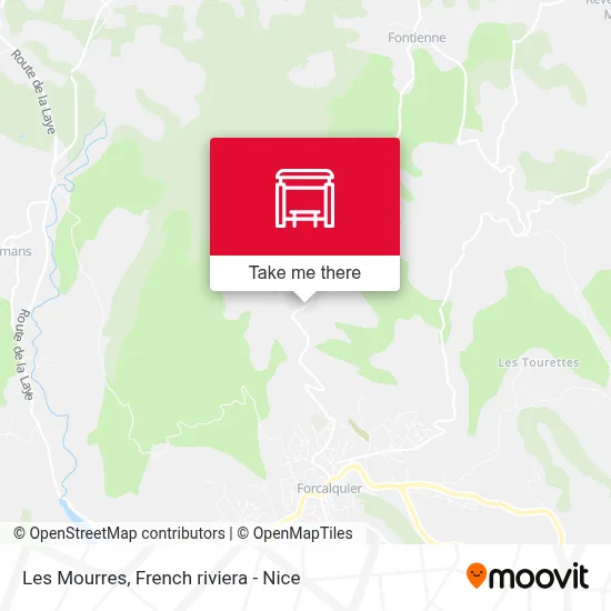 Les Mourres map