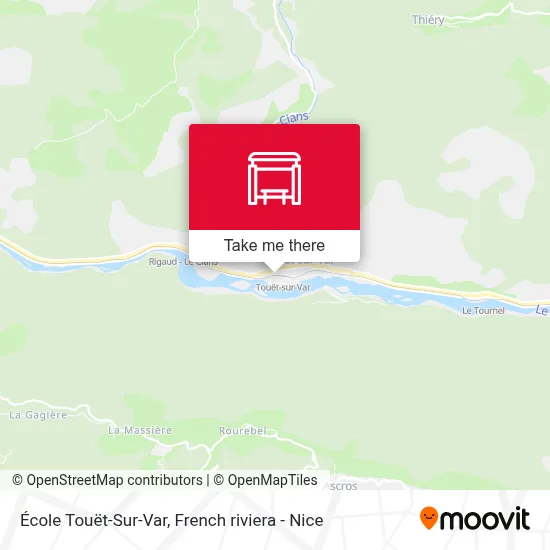 École Touët-Sur-Var map
